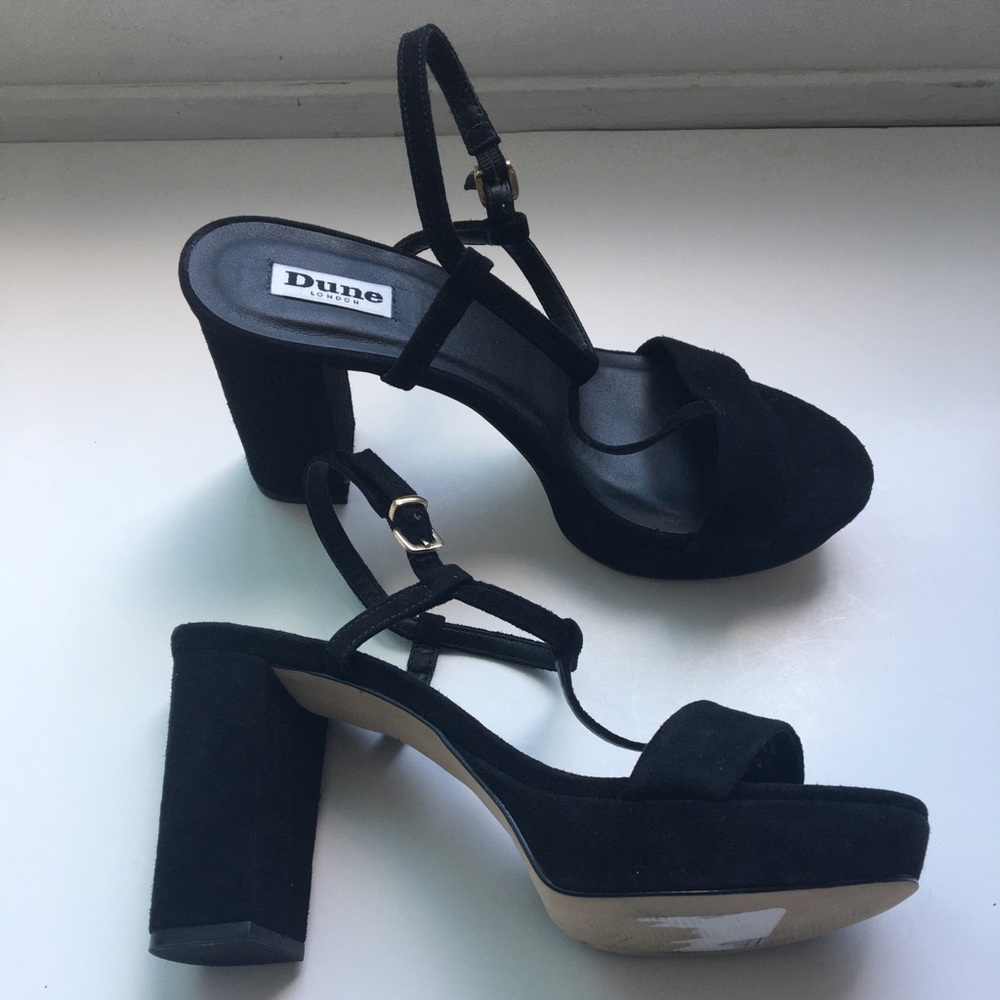Suede Platform Sandal - Size 9